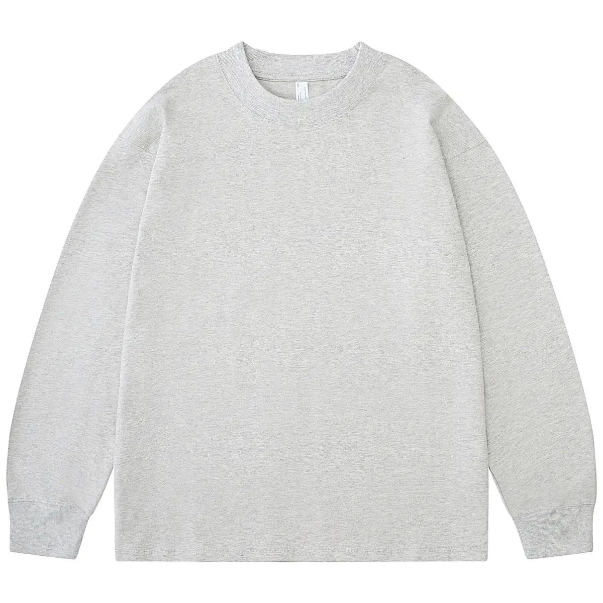 Men's Long Sleeve T-Shirt Brown Cotton 245g - Image 4