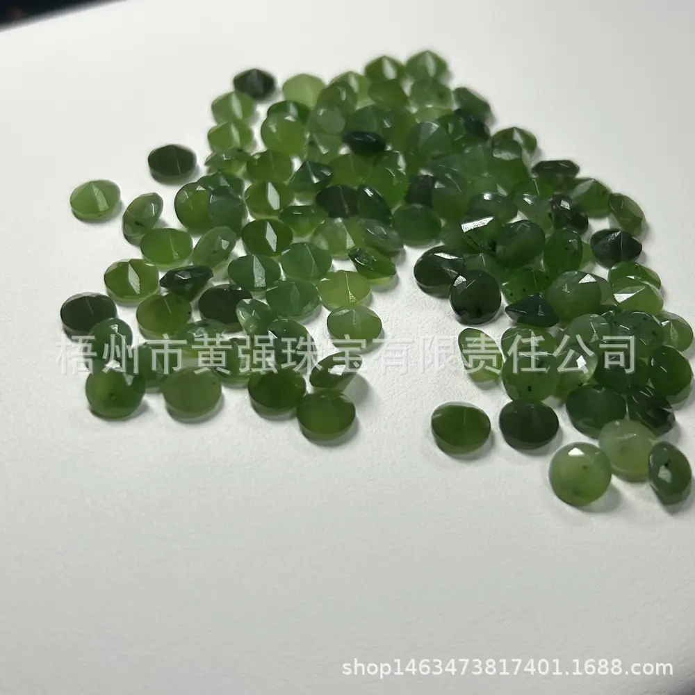 Natural Green Jasper Round Cut Stones 6.5-10mm - Image 7