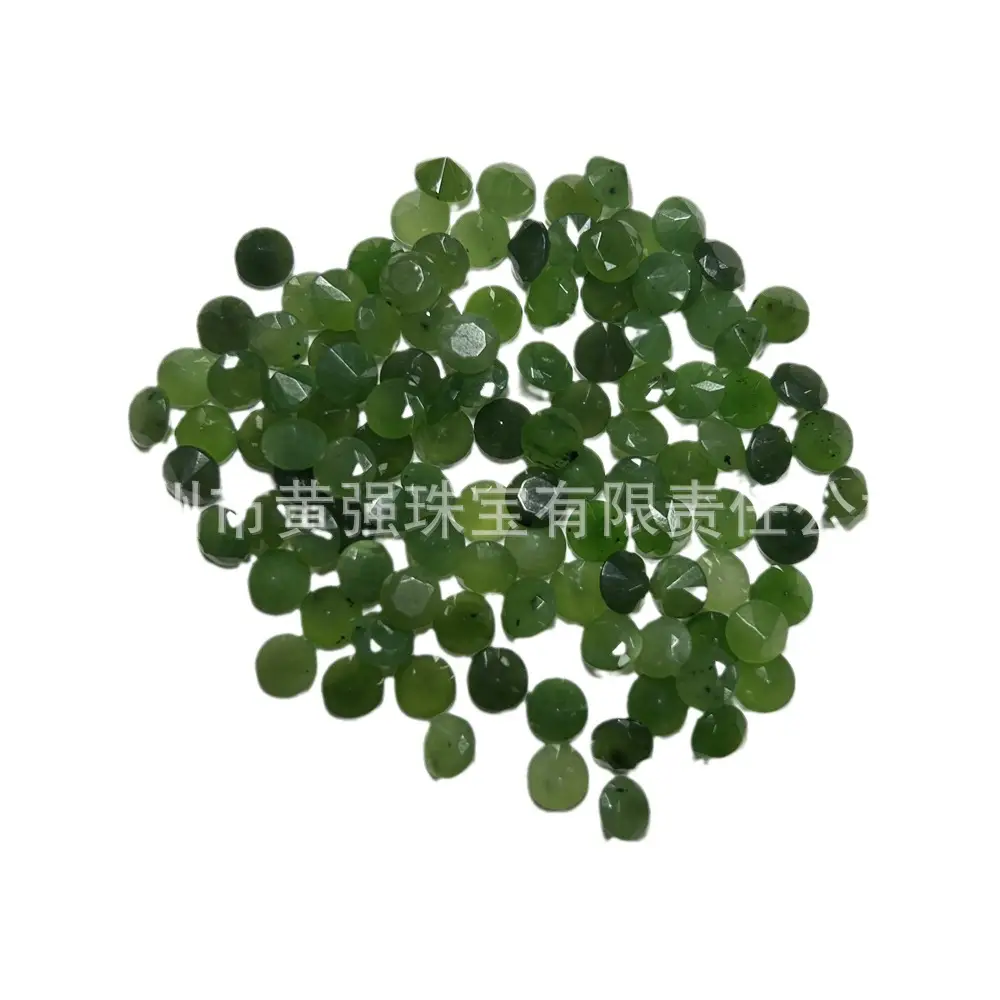 Natural Green Jasper Round Cut Stones 6.5-10mm - Image 9