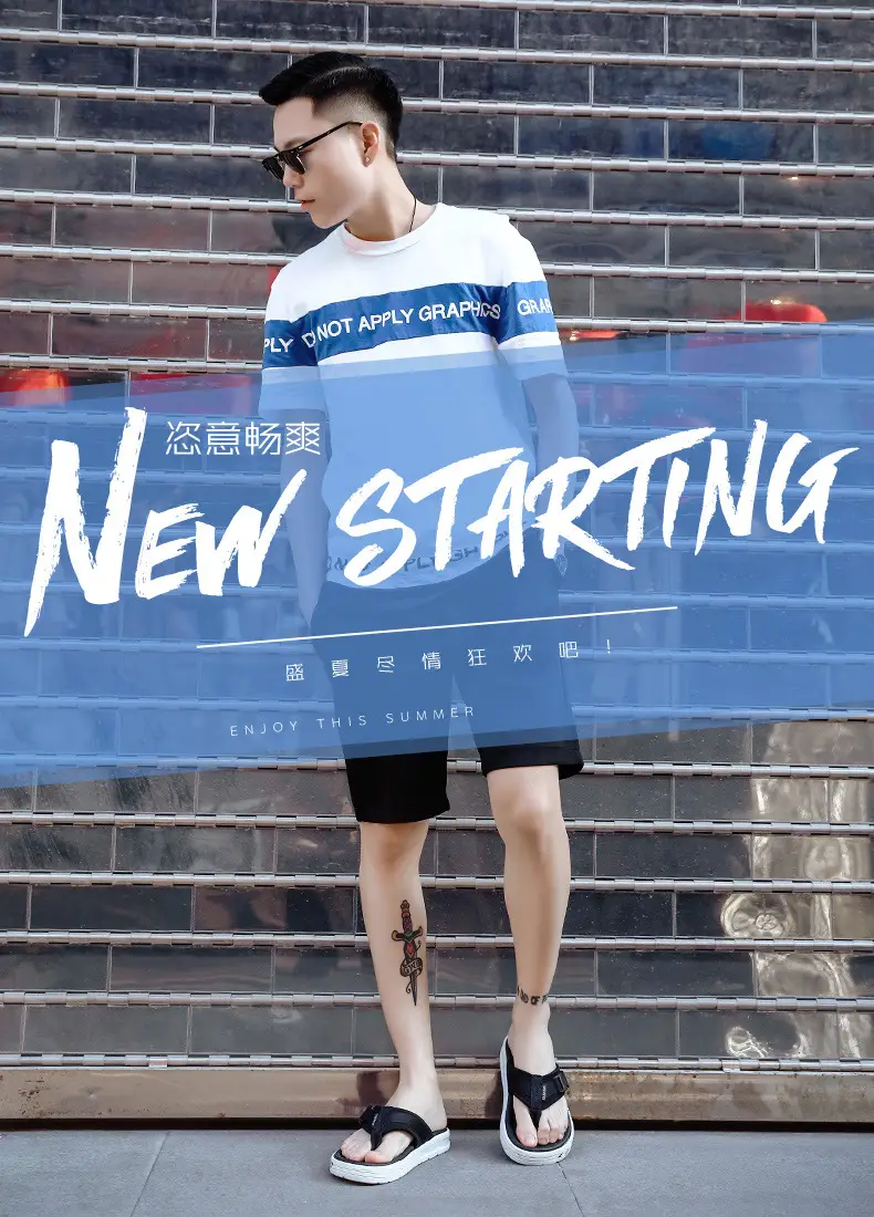 2023 Black Printed Korean Style Flip Flops for Men — feature 2