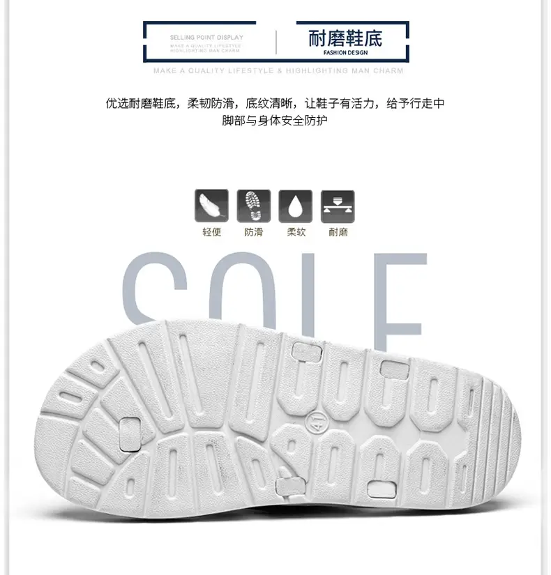 2023 Black Printed Korean Style Flip Flops for Men — feature 8