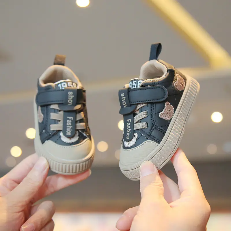 Baby Sneakers White Soft Sole Anti-Fall 0-3Y