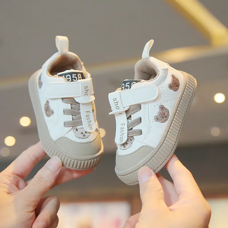 Baby Sneakers White Soft Sole Anti-Fall 0-3Y
