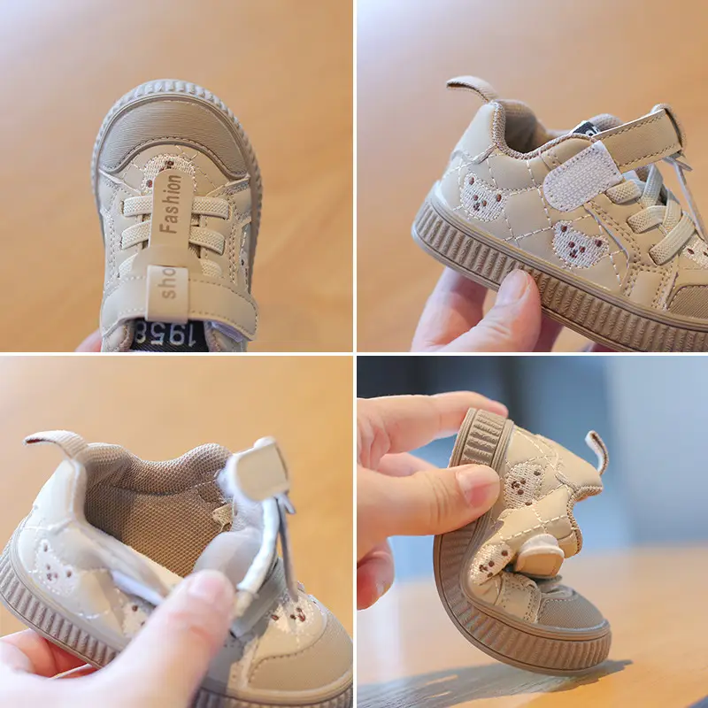 Baby Sneakers White Soft Sole Anti-Fall 0-3Y