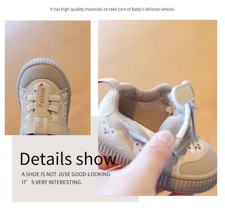 Baby Sneakers White Soft Sole Anti-Fall 0-3Y — feature 8