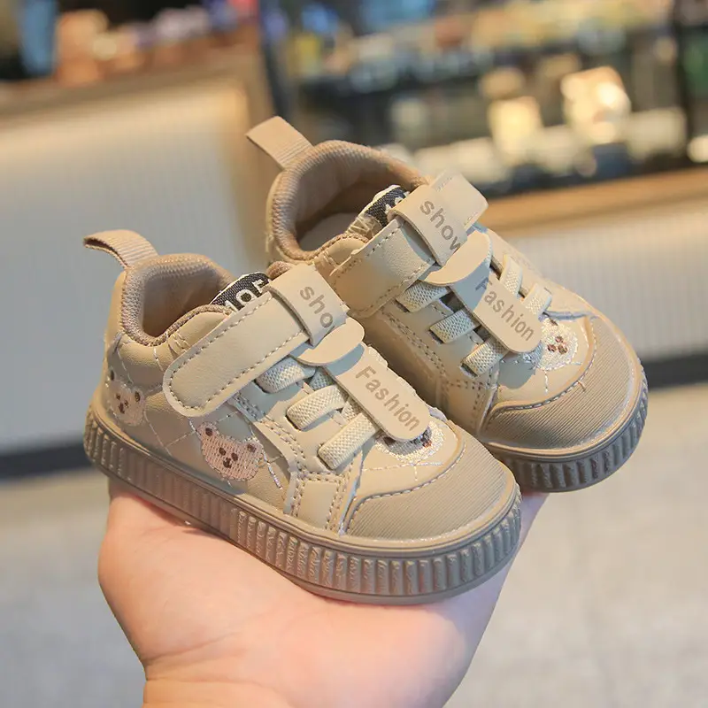 Baby Sneakers White Soft Sole Anti-Fall 0-3Y