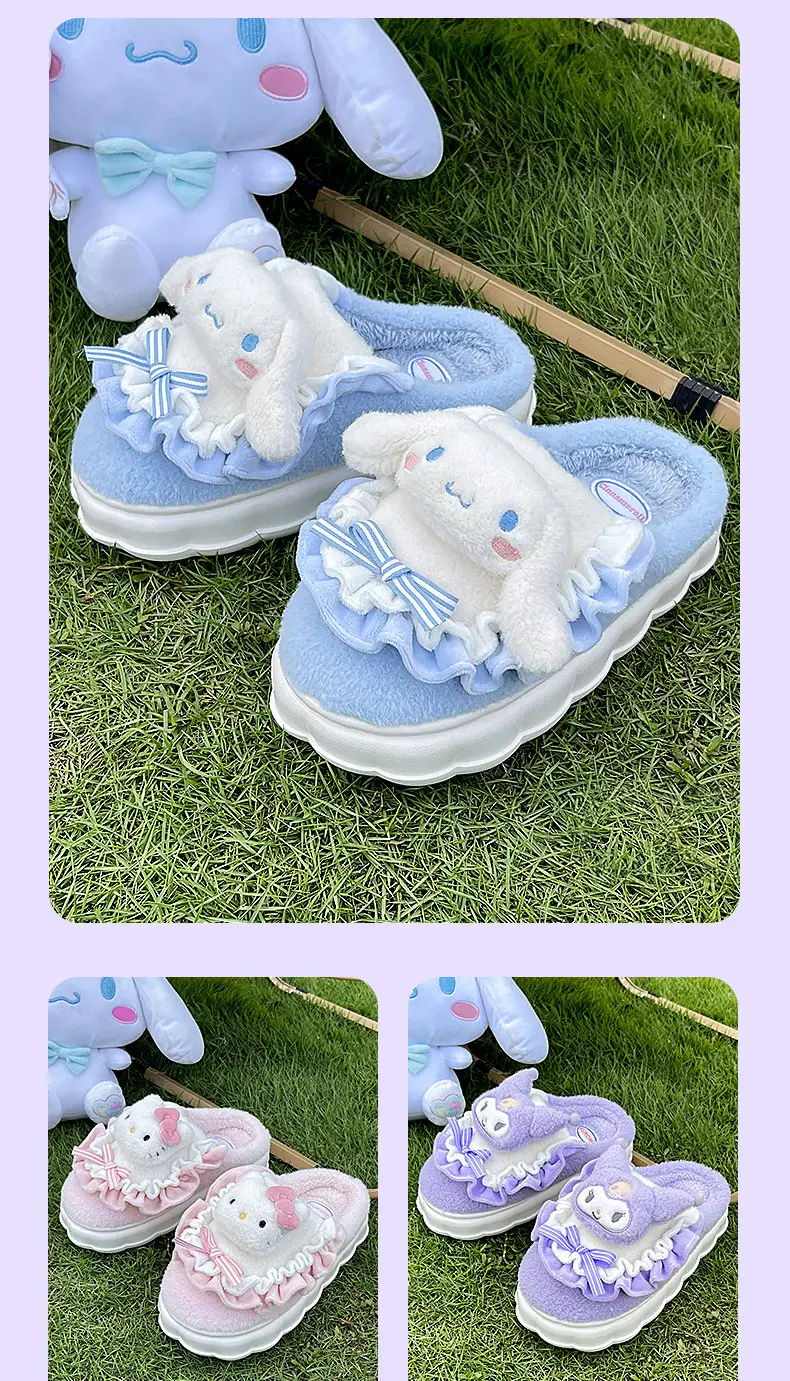Nanpowan coolomi cotton slippers women's winter home genuine goods ip joint cartoon cute Sanrio slippers wholesale — feature 19