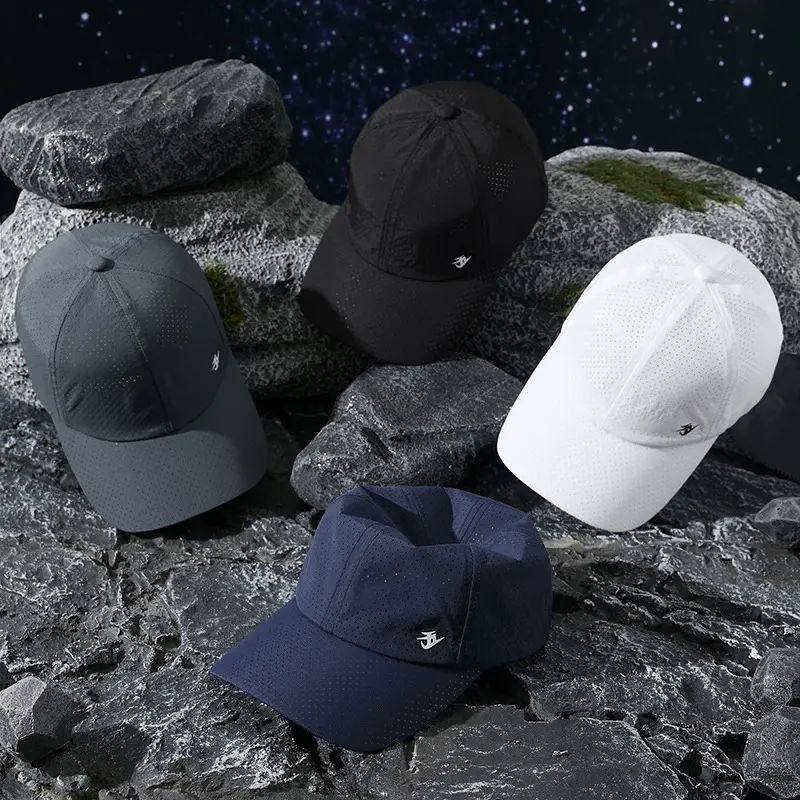 Men's Black Peak Cap Sun Proof Lightweight Baseball Cap - Image 7
