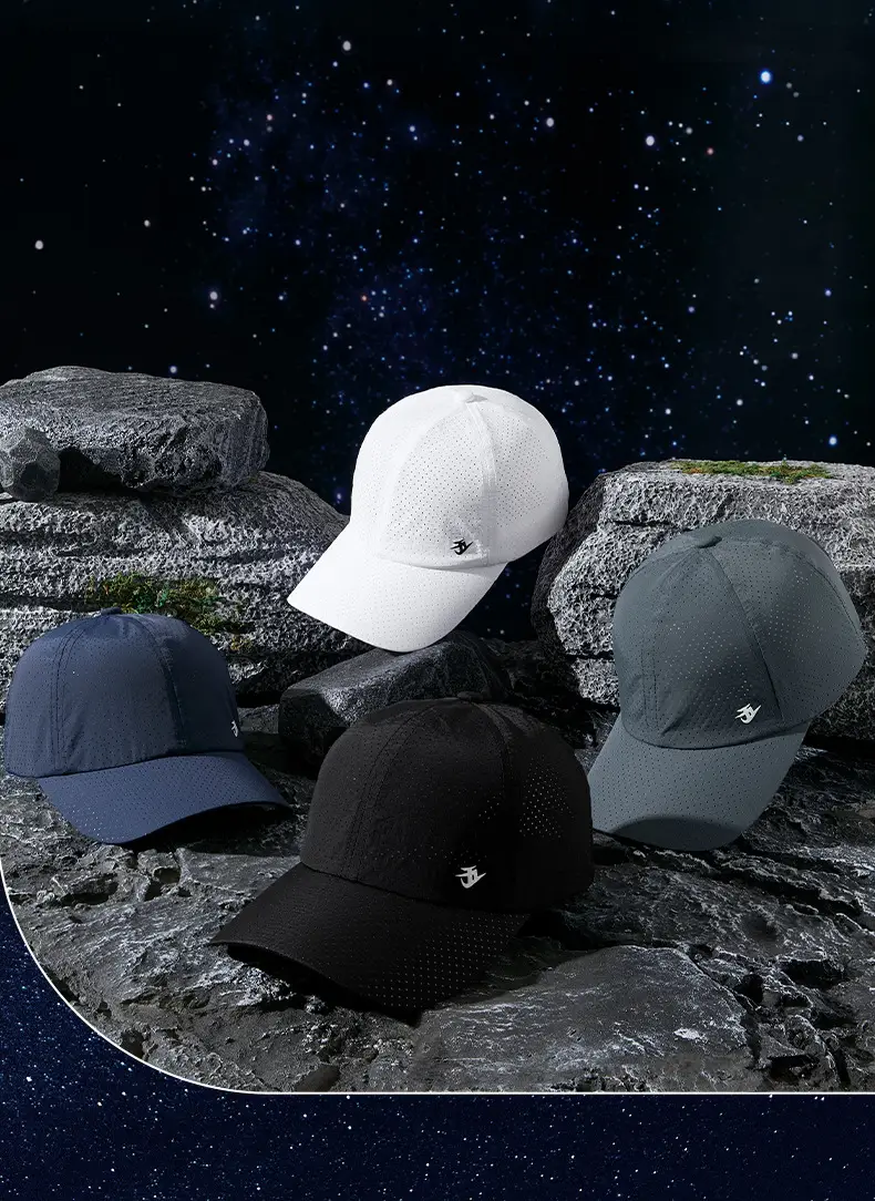 Men's Black Peak Cap Sun Proof Lightweight Baseball Cap — feature 5