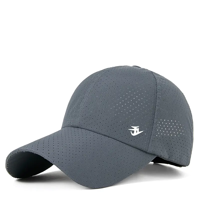 Men's Black Peak Cap Sun Proof Lightweight Baseball Cap - Image 3