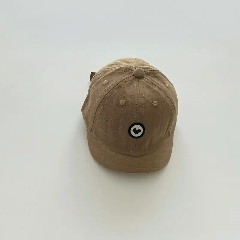 Yipan Baby Cap Autumn Winter 2025 New Versatile Heart Cute Super Cute Kidsren's Short Brim Baby Cap - Image 2