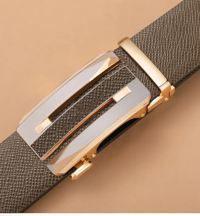 Men's Genuine Leather Belt with Rose Gold Buckle โ feature 18