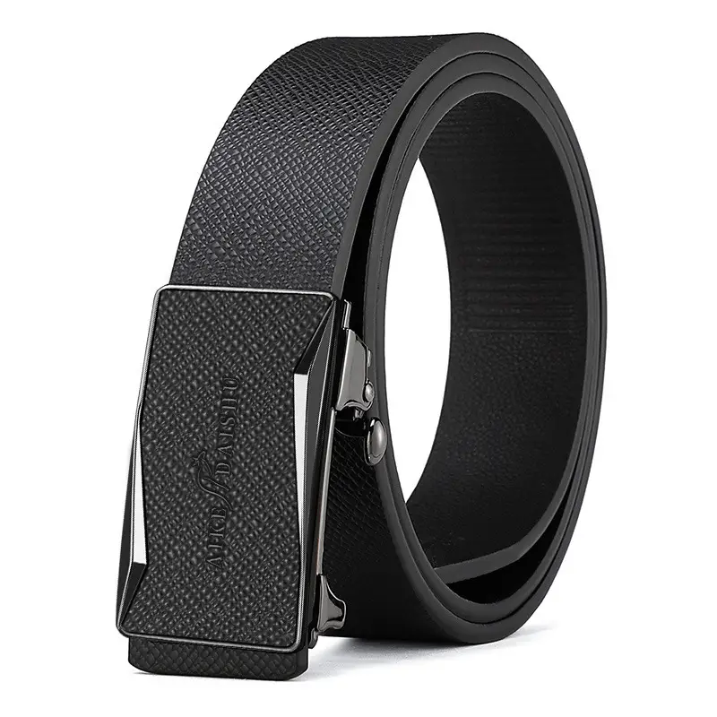 Men's Brown Croc Belt with Gold Buckle - Image 2