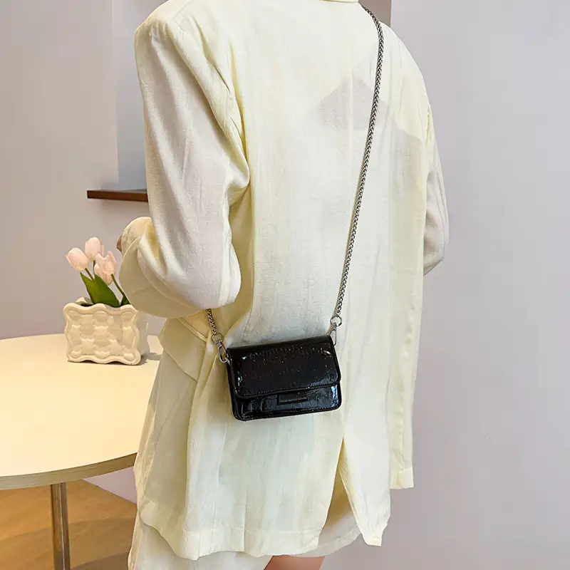 Textured Stone Pattern Chain Bag 2023 Summer - Image 8