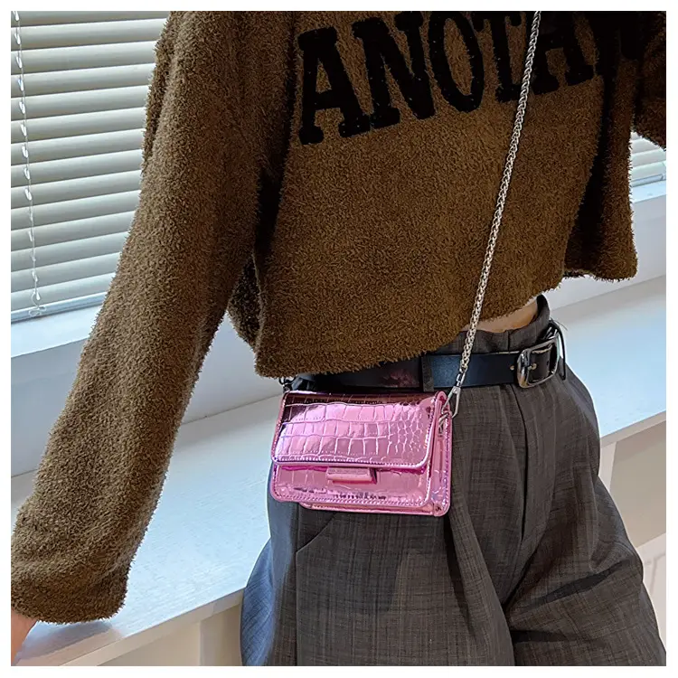 Textured Stone Pattern Chain Bag 2023 Summer — feature 11