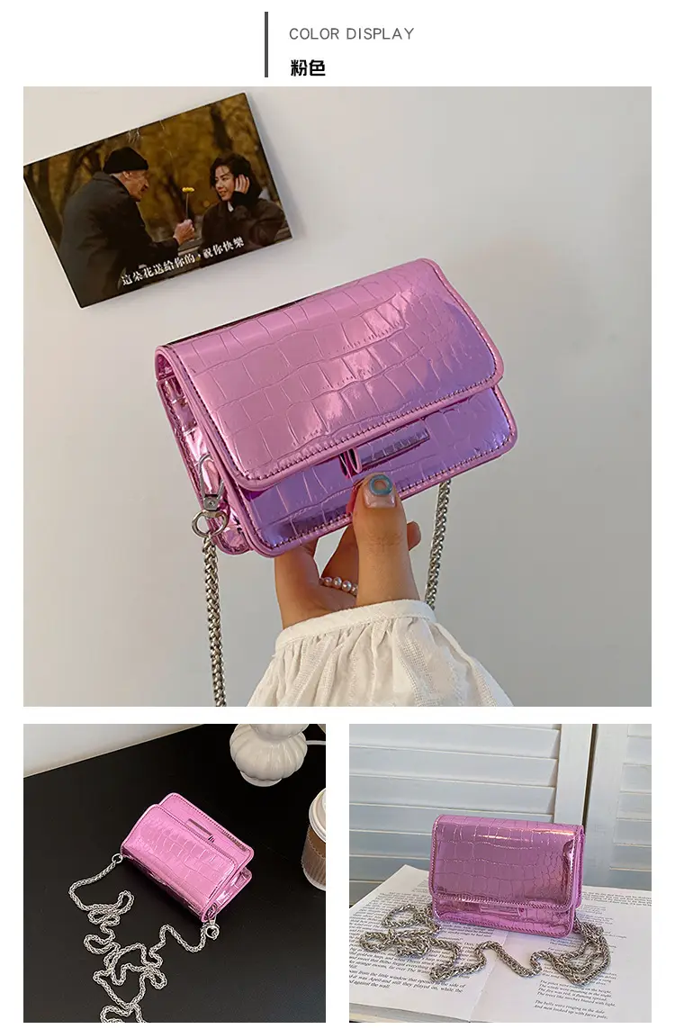 Textured Stone Pattern Chain Bag 2023 Summer — feature 20