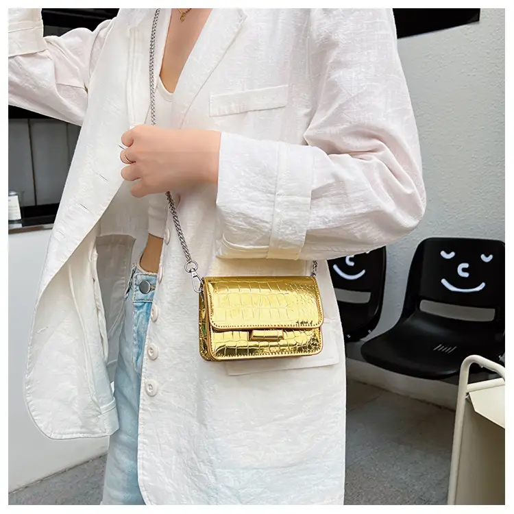 Textured Stone Pattern Chain Bag 2023 Summer — feature 9