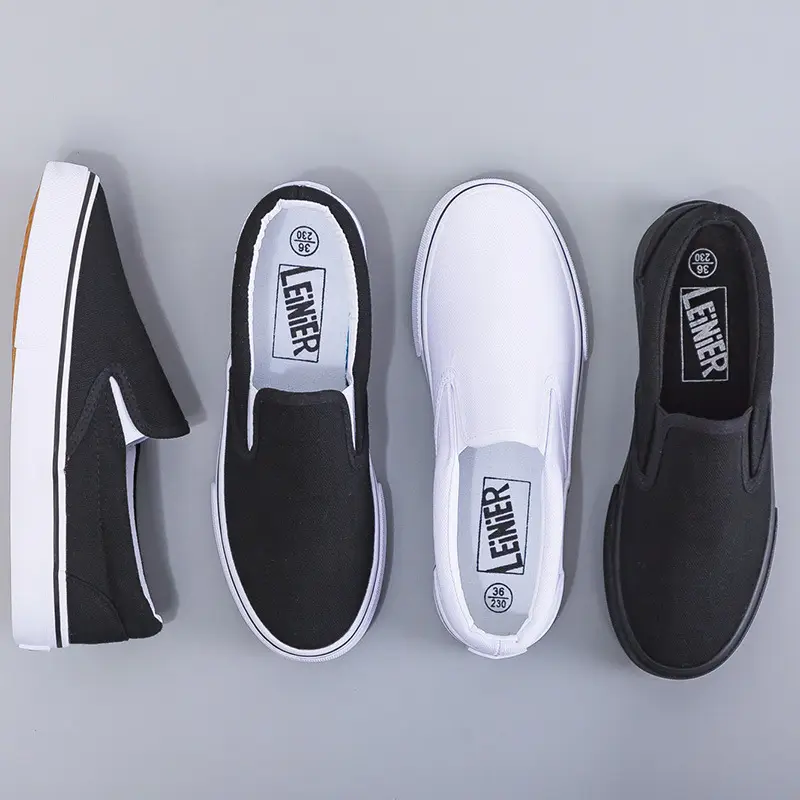 2025 Spring New All-Black Canvas Shoes for Women, Pure Black Flat Work Shoes, Casual Small Black Shoes, Trendy - Image 11