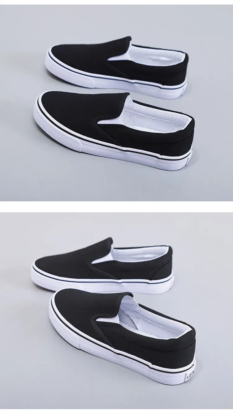 2025 Spring New All-Black Canvas Shoes for Women, Pure Black Flat Work Shoes, Casual Small Black Shoes, Trendy — feature 13