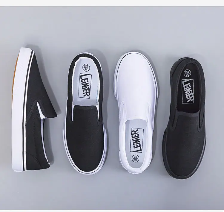 2025 Spring New All-Black Canvas Shoes for Women, Pure Black Flat Work Shoes, Casual Small Black Shoes, Trendy — feature 3