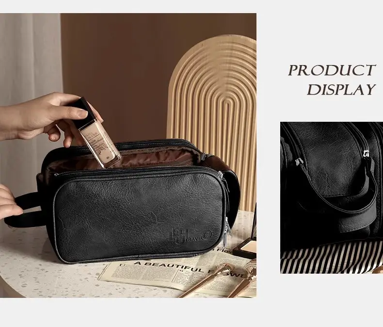 2025 Women's Large Cosmetic Bag Travel Portable Brush Storage — feature 16