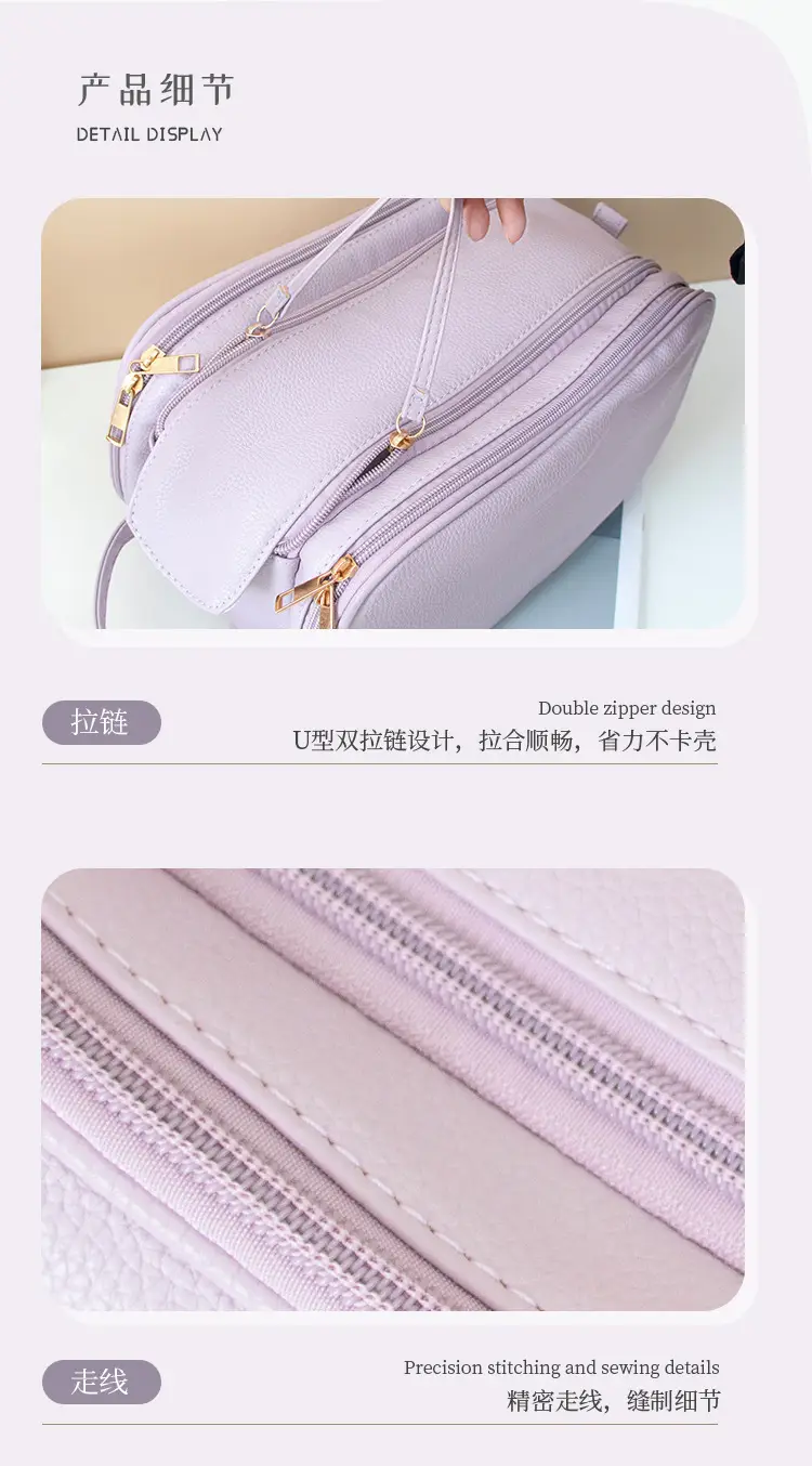 2025 Women's Large Cosmetic Bag Travel Portable Brush Storage — feature 35