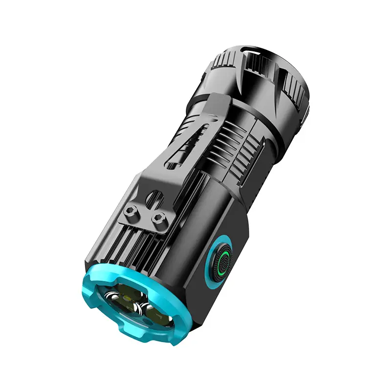 Three-Eye Flashlight Aluminum Magnetic Cap Clip - Image 5
