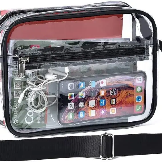 Clear PVC Shoulder Bag for Men Women Waterproof Storage - Image 6