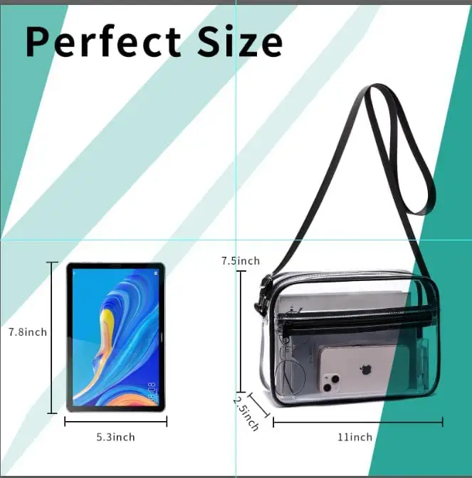 Clear PVC Shoulder Bag for Men Women Waterproof Storage — feature 15