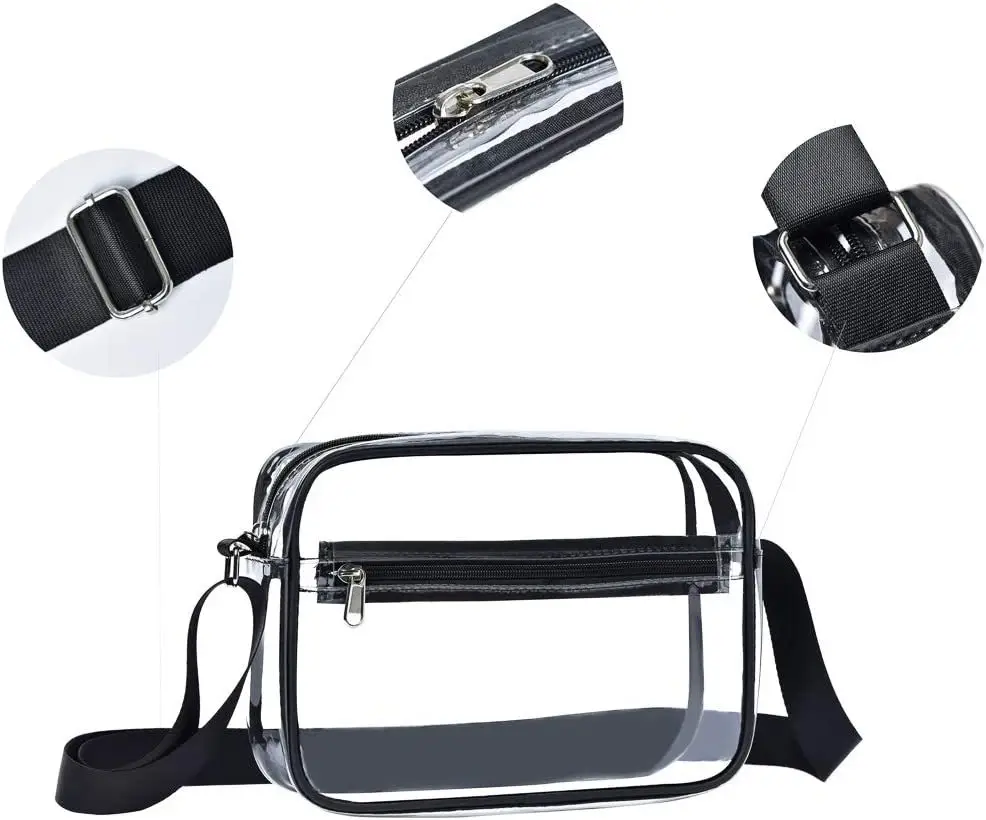 Clear PVC Shoulder Bag for Men Women Waterproof Storage — feature 24