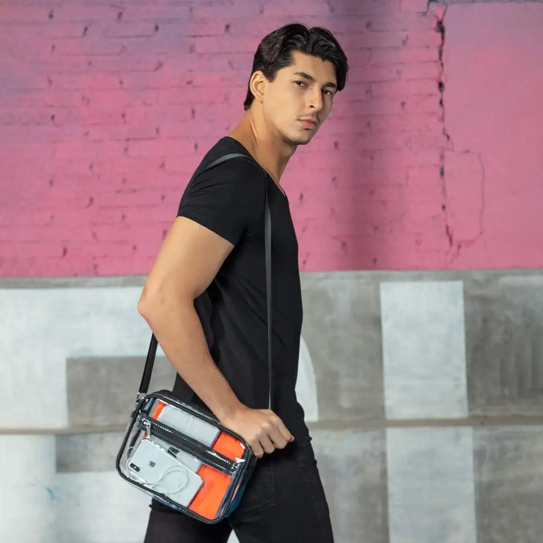 Clear PVC Shoulder Bag for Men Women Waterproof Storage — feature 25