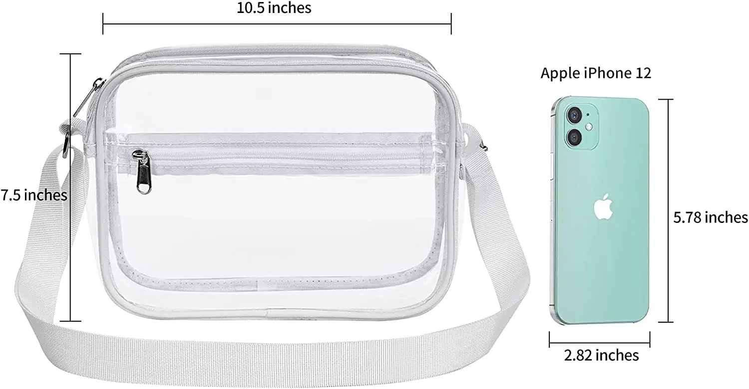 Clear PVC Shoulder Bag for Men Women Waterproof Storage — feature 30