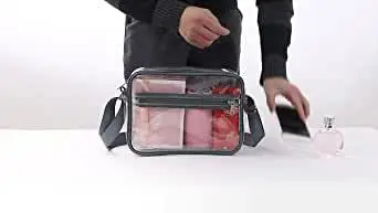 Clear PVC Shoulder Bag for Men Women Waterproof Storage — feature 35