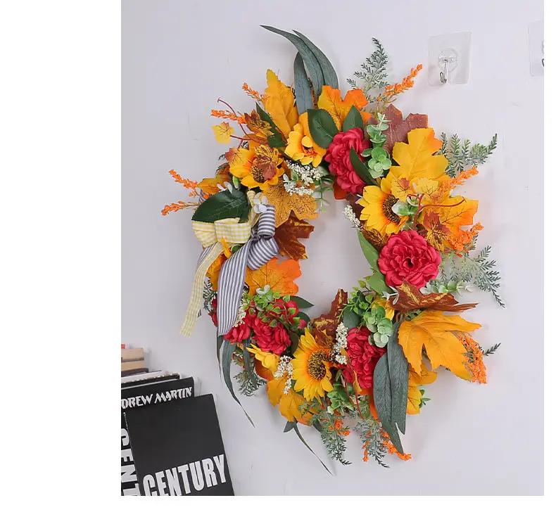 Thanksgiving Floral Garland for Home Decoration — feature 13