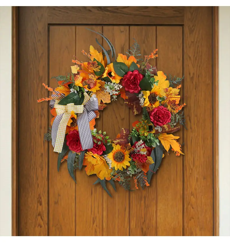 Thanksgiving Floral Garland for Home Decoration — feature 7