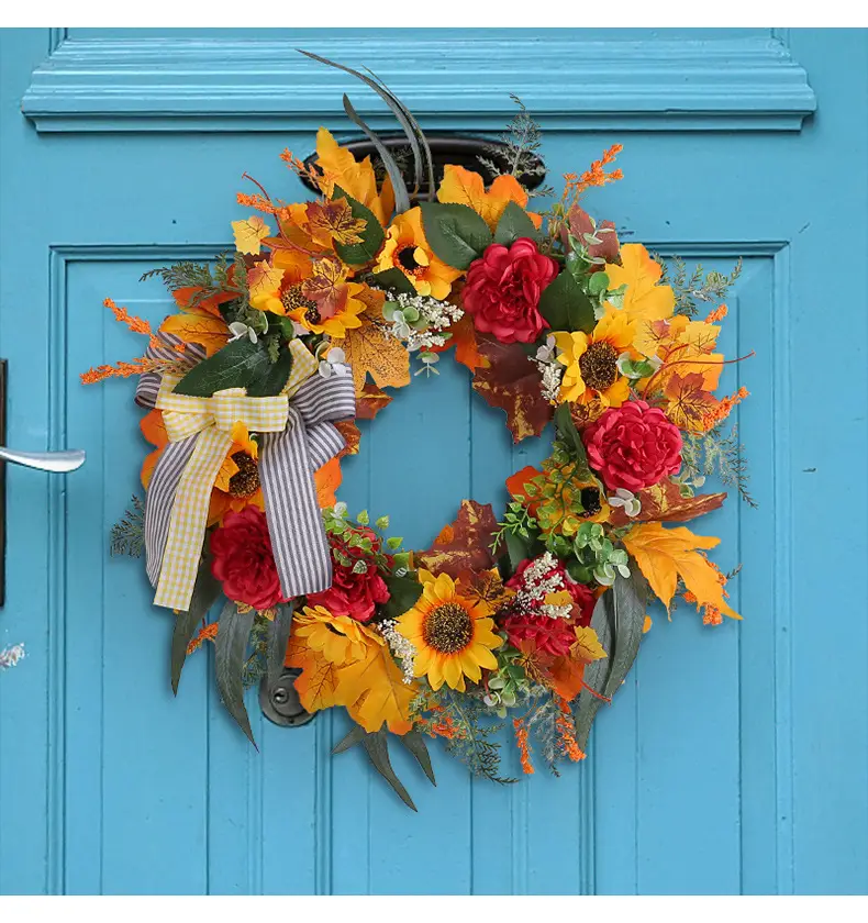 Thanksgiving Floral Garland for Home Decoration — feature 8