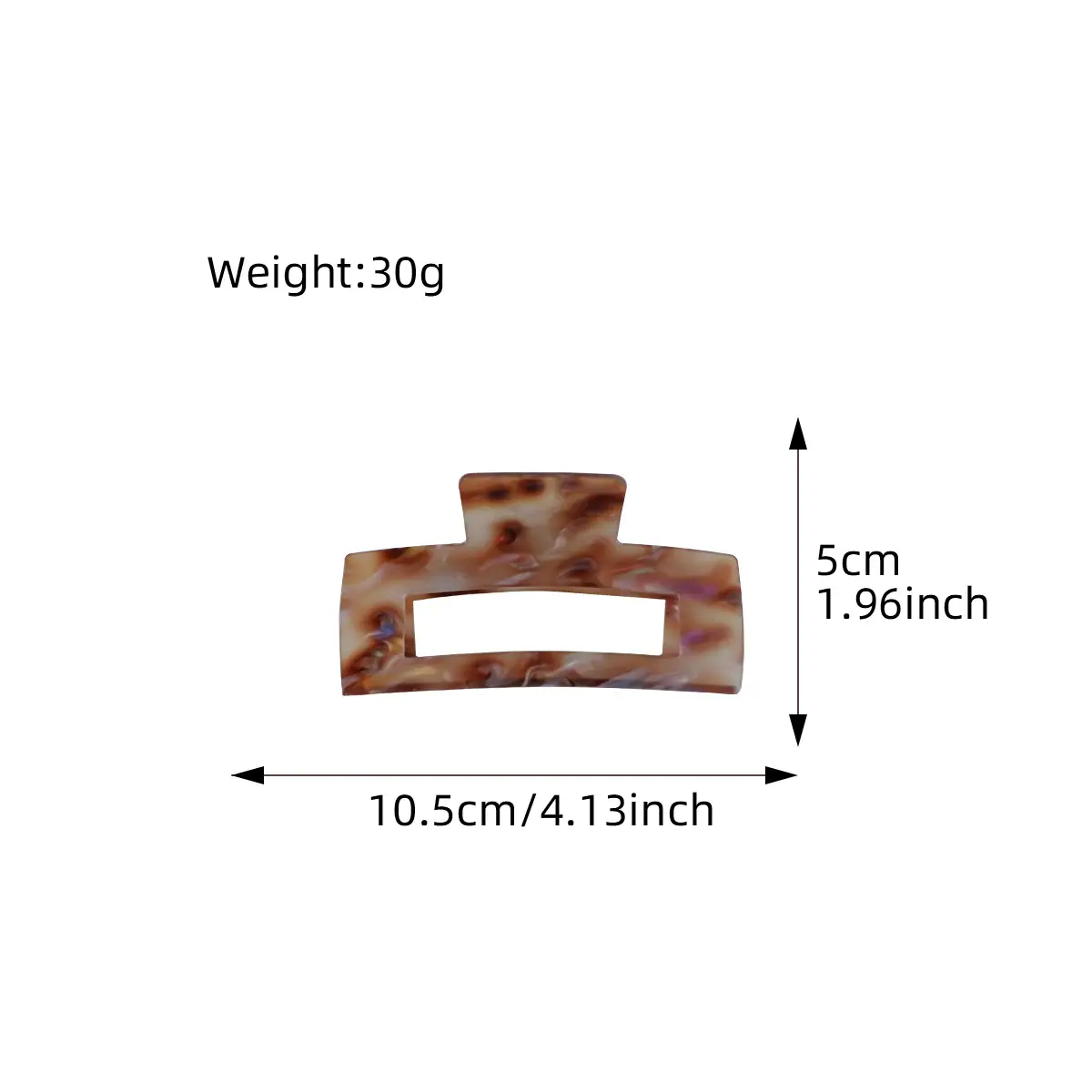 Berphiya Large Acrylic Hair Grab Clip 30g - Image 14