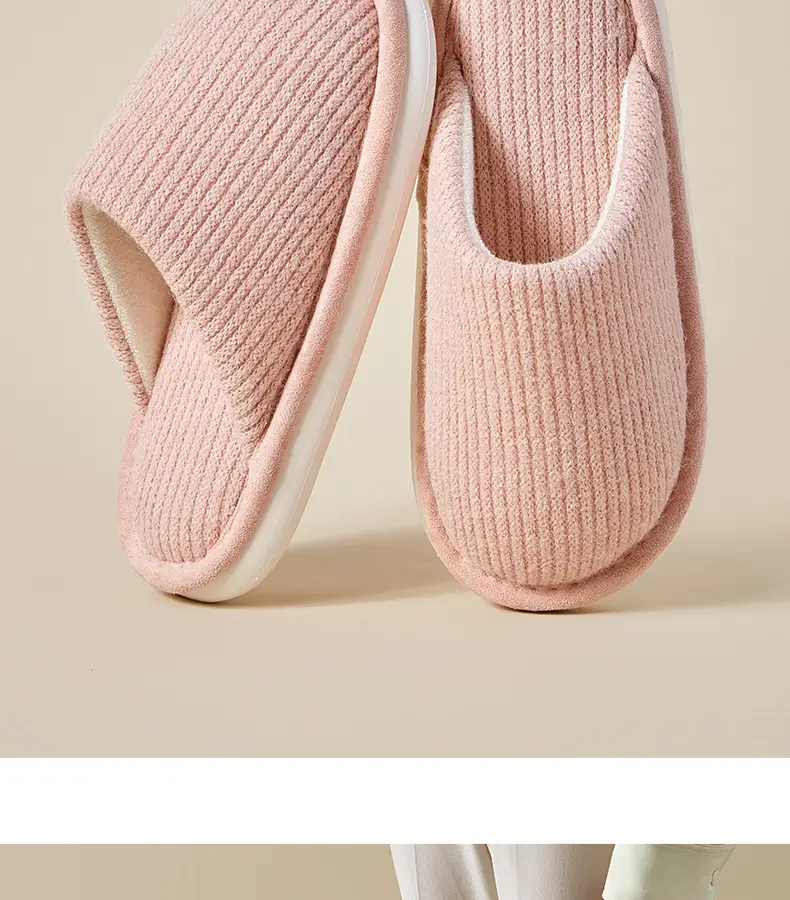 Winter Cotton Slippers for Women Wholesale 2026 New Model Indoor Home Slippers with a Stepping-On-Clouds Feel, Non-Slip, Thickened, Warm, Household Cotton Slippers for Men — feature 22