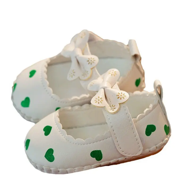 Pink Bow Baby Shoes for 0-1 Years Old