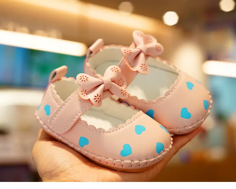Pink Bow Baby Shoes for 0-1 Years Old — feature 7