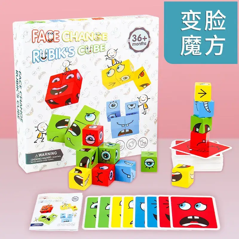 Face-Changing Magic Cube Building Blocks for Kids - Image 10