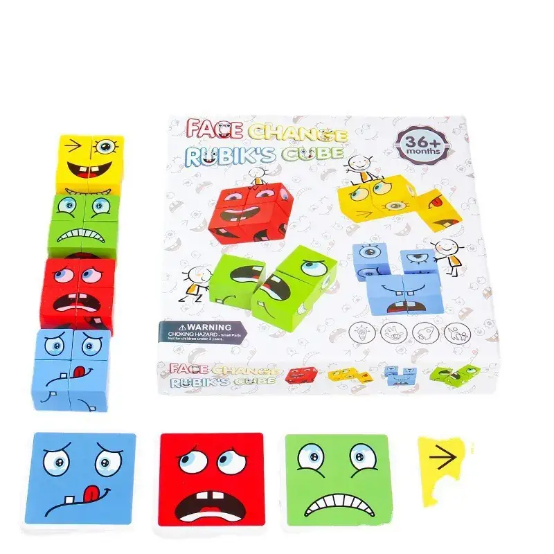 Face-Changing Magic Cube Building Blocks for Kids - Image 13