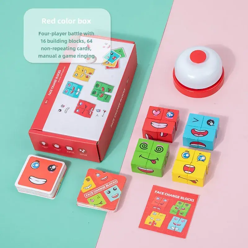 Face-Changing Magic Cube Building Blocks for Kids - Image 8