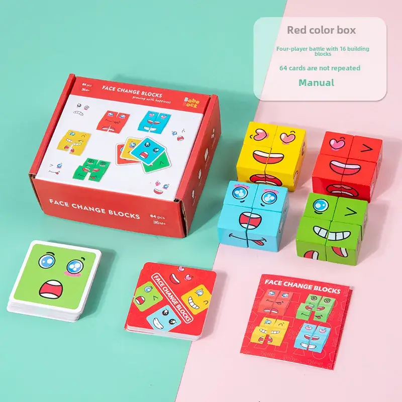 Face-Changing Magic Cube Building Blocks for Kids - Image 7