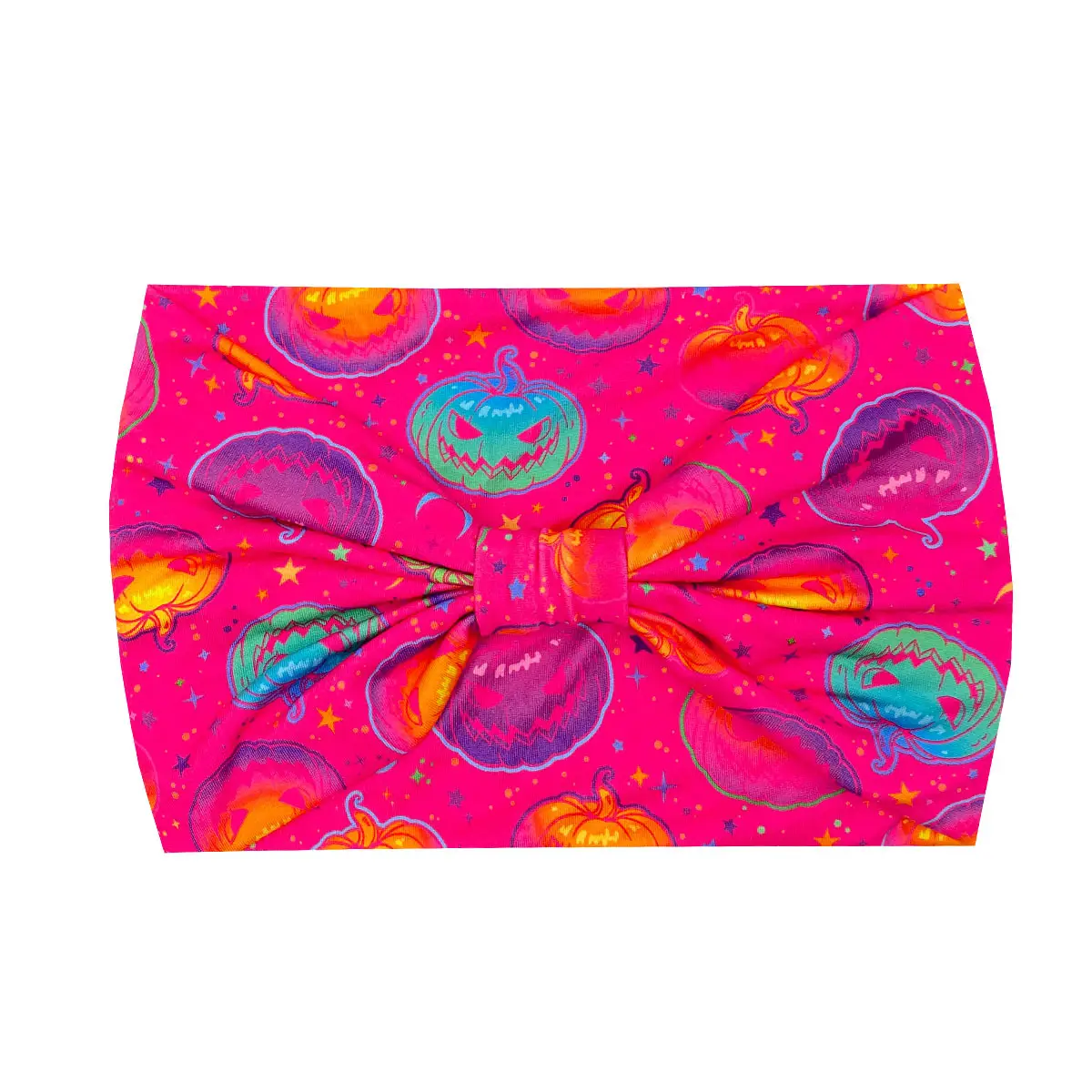 Women's Printed Bow Headband with Wide Elastic Band - Image 101