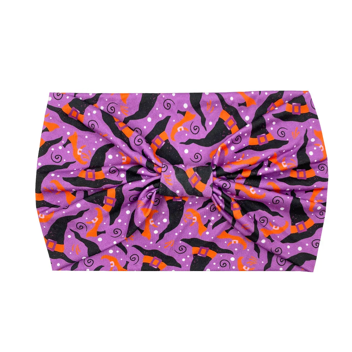 Women's Printed Bow Headband with Wide Elastic Band - Image 105