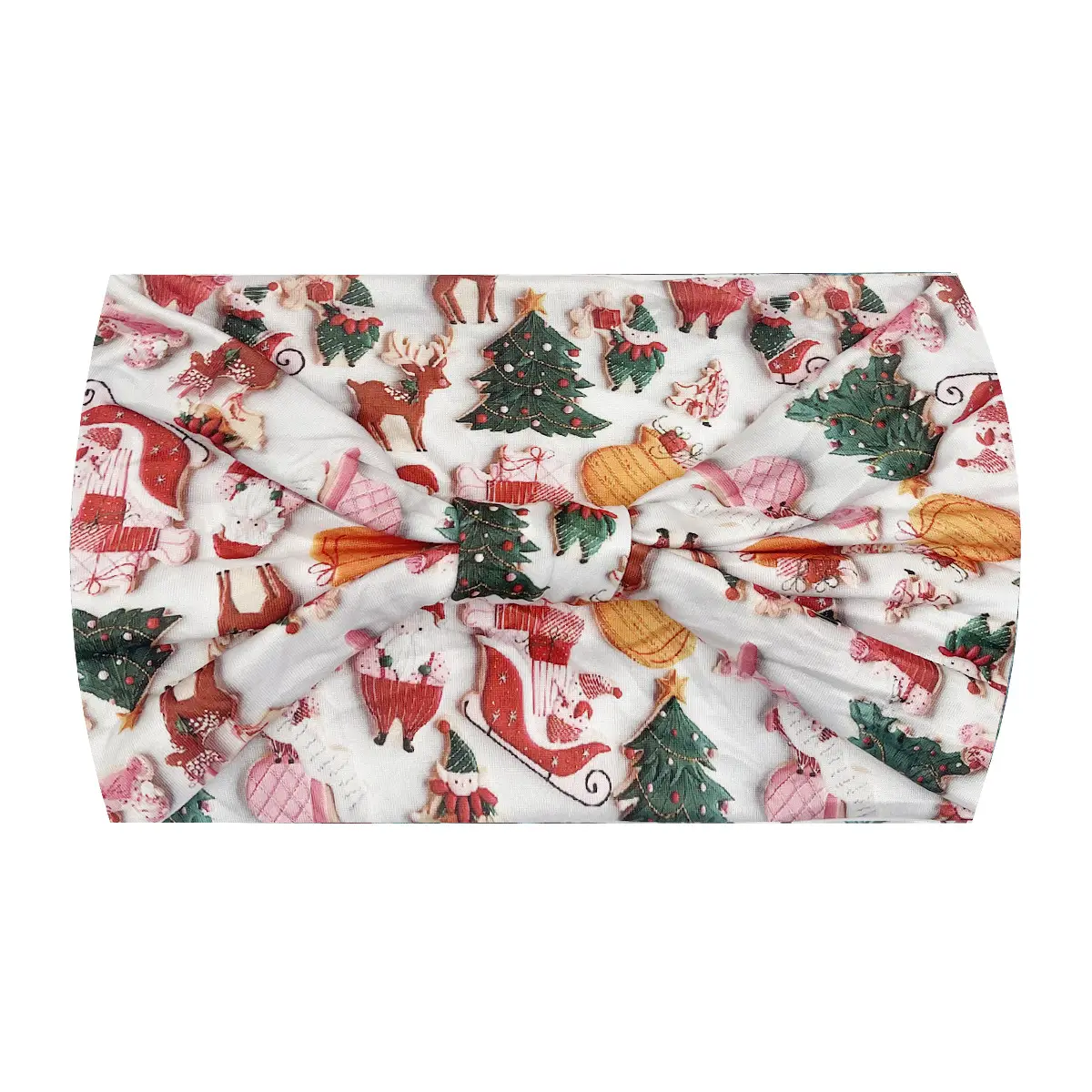 Women's Printed Bow Headband with Wide Elastic Band - Image 117