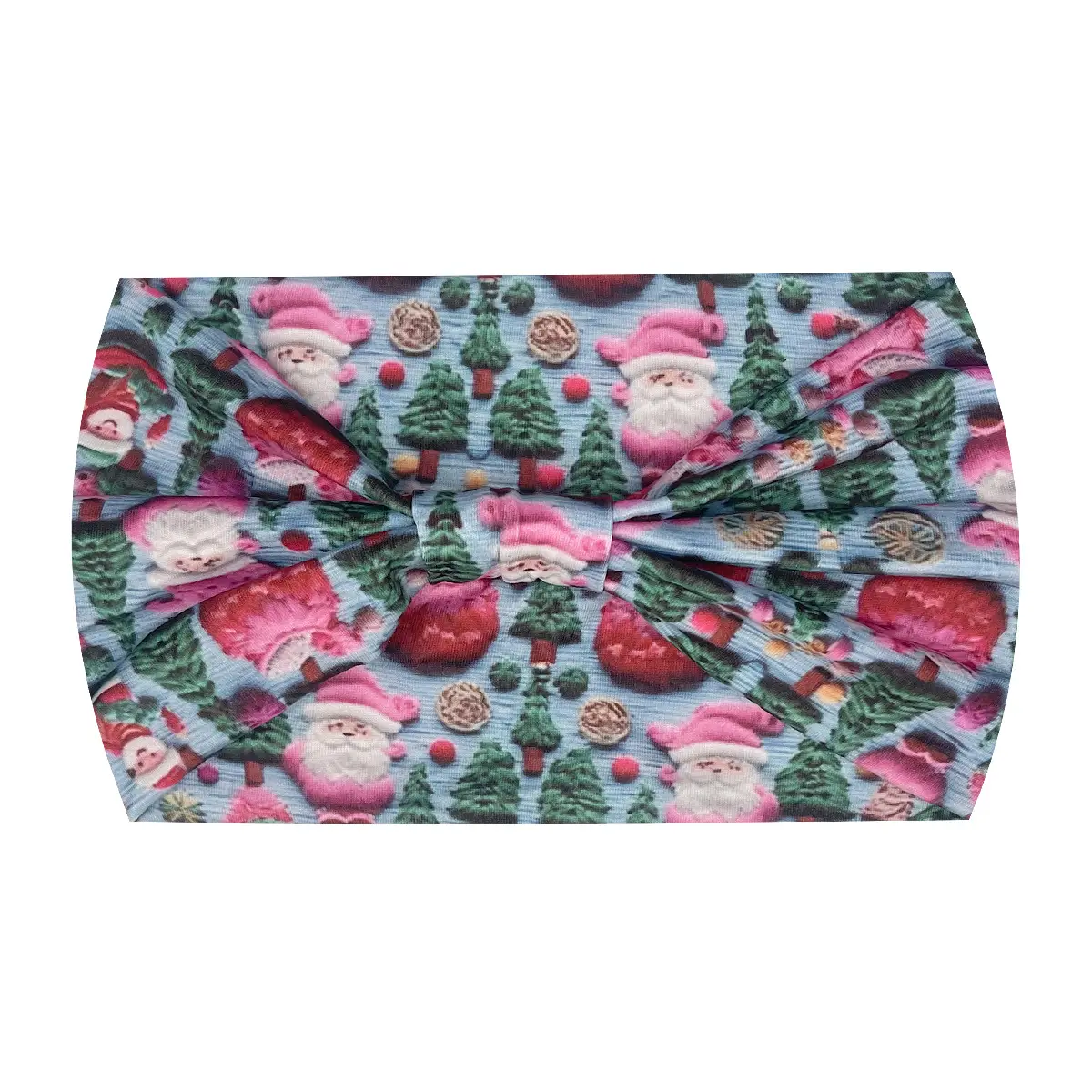 Women's Printed Bow Headband with Wide Elastic Band - Image 120