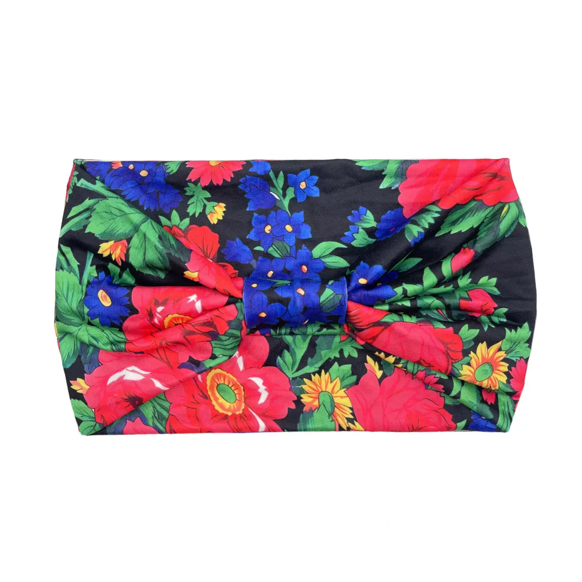 Women's Printed Bow Headband with Wide Elastic Band - Image 121