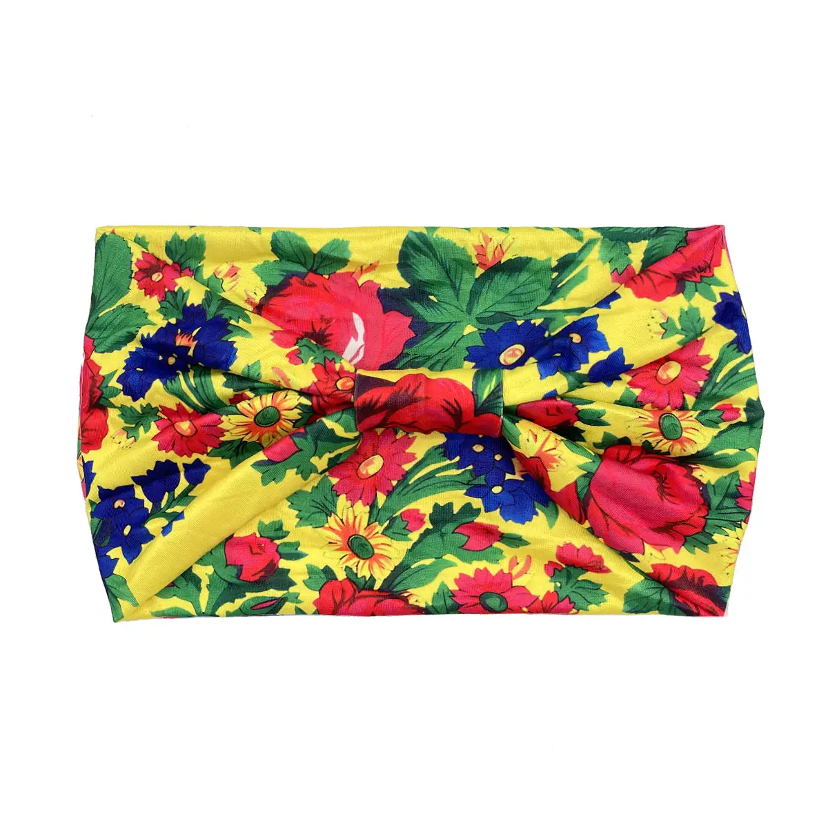 Women's Printed Bow Headband with Wide Elastic Band - Image 122